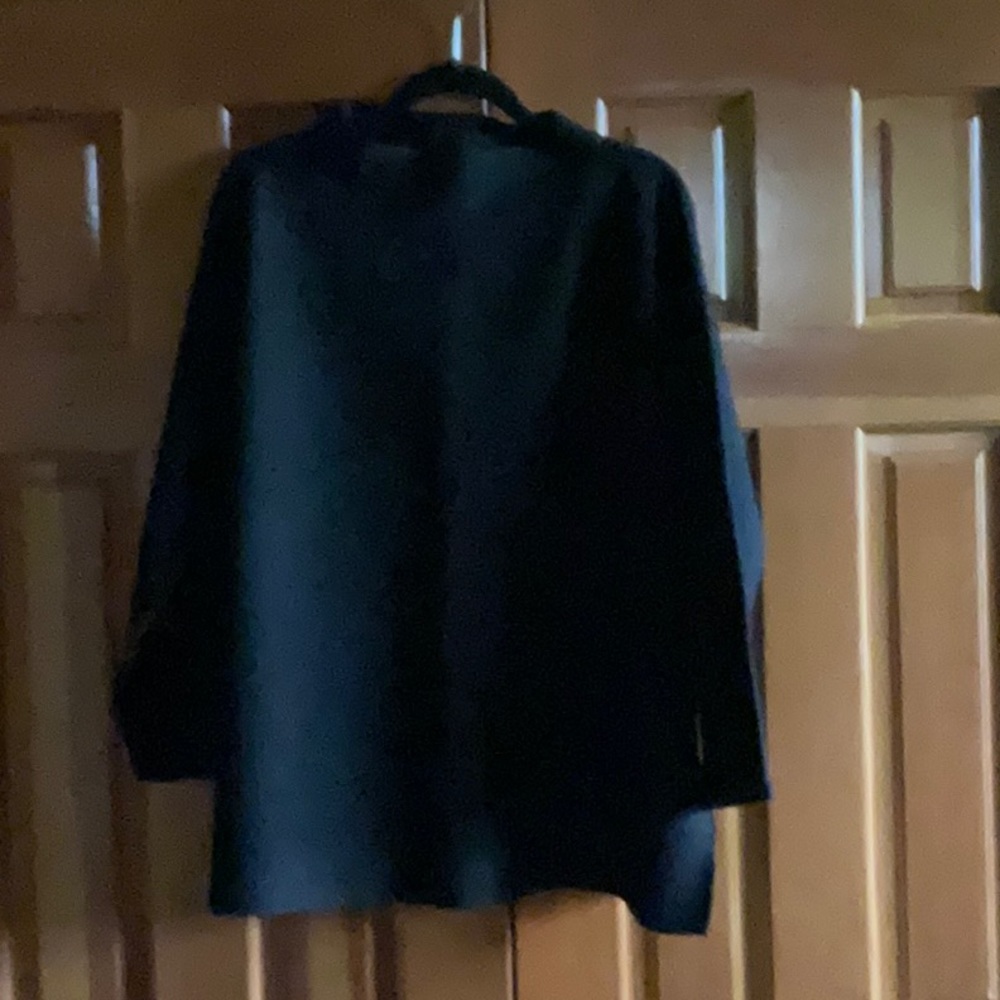Eileen Fisher black wool top